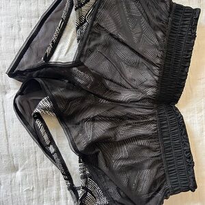 lululemon athletica Black Patterned Women Shorts